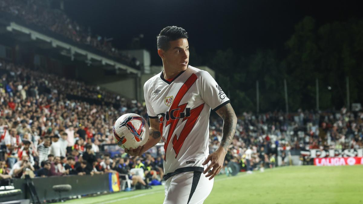 James Rodríguez: llegó hace poco, es figura y un directivo del Rayo Vallecano enciende alarmas