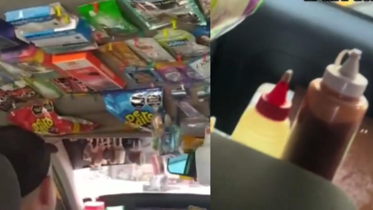 Taxista barranquillero sorprendió al montar una tienda en su 'amarillito': 'Vende desde champús, hasta cóctel de camarón'