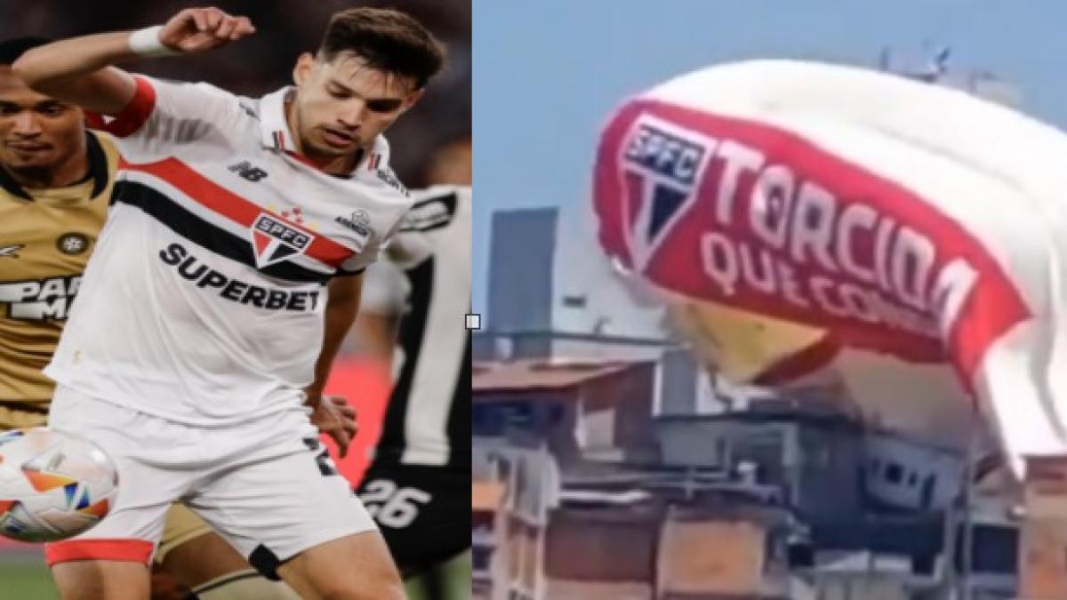 Dirigible del São Paulo se estrella previo al juego contra Botafogo y una persona resulta herida, video