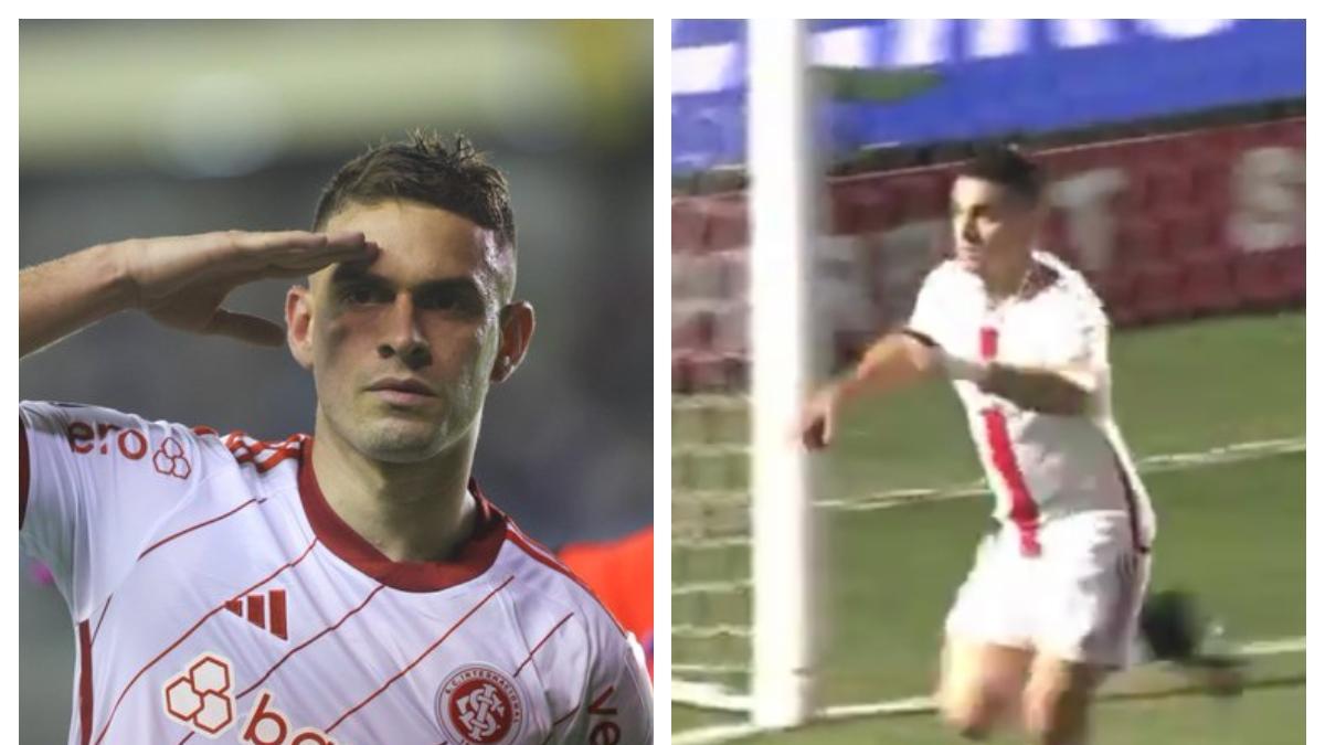 Rafael Santos Borré vuelve al gol: tremendo cabezazo para celebrar con Inter de Brasil; video