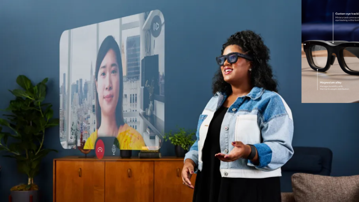 Meta presenta su primer prototipo de gafas inteligentes de realidad aumentada: no tienen cables y son muy livianas