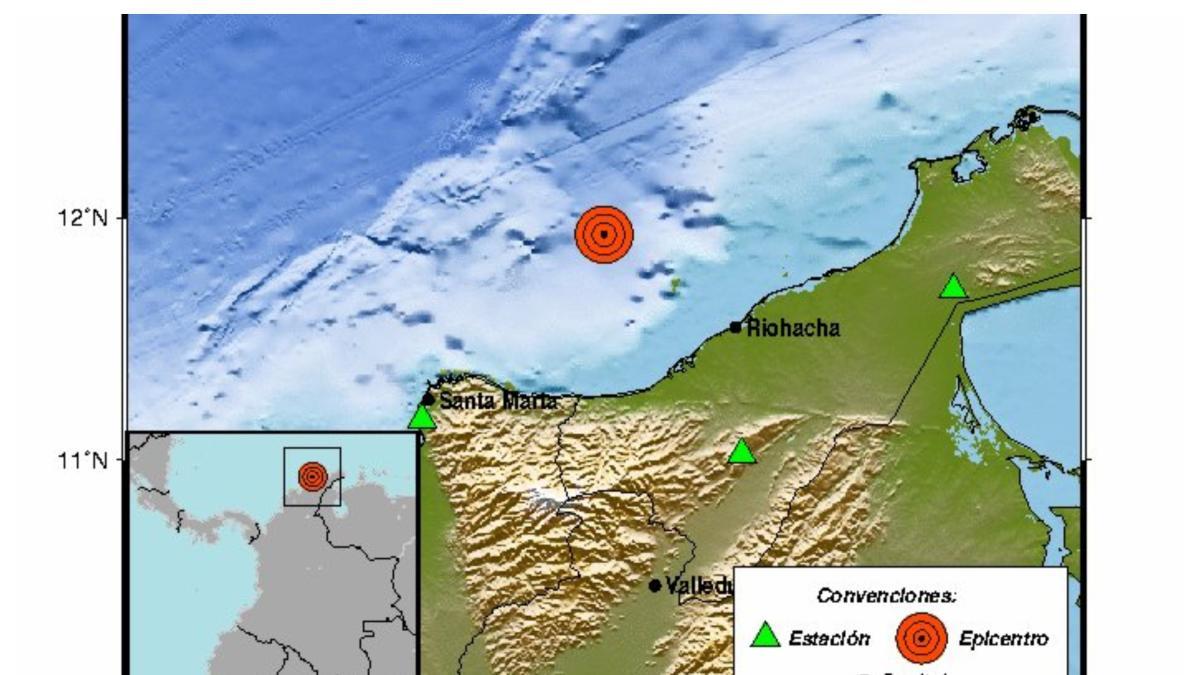 Sismo de magnitud 4.7 sacude la costa de La Guajira sin reportes de emergencias