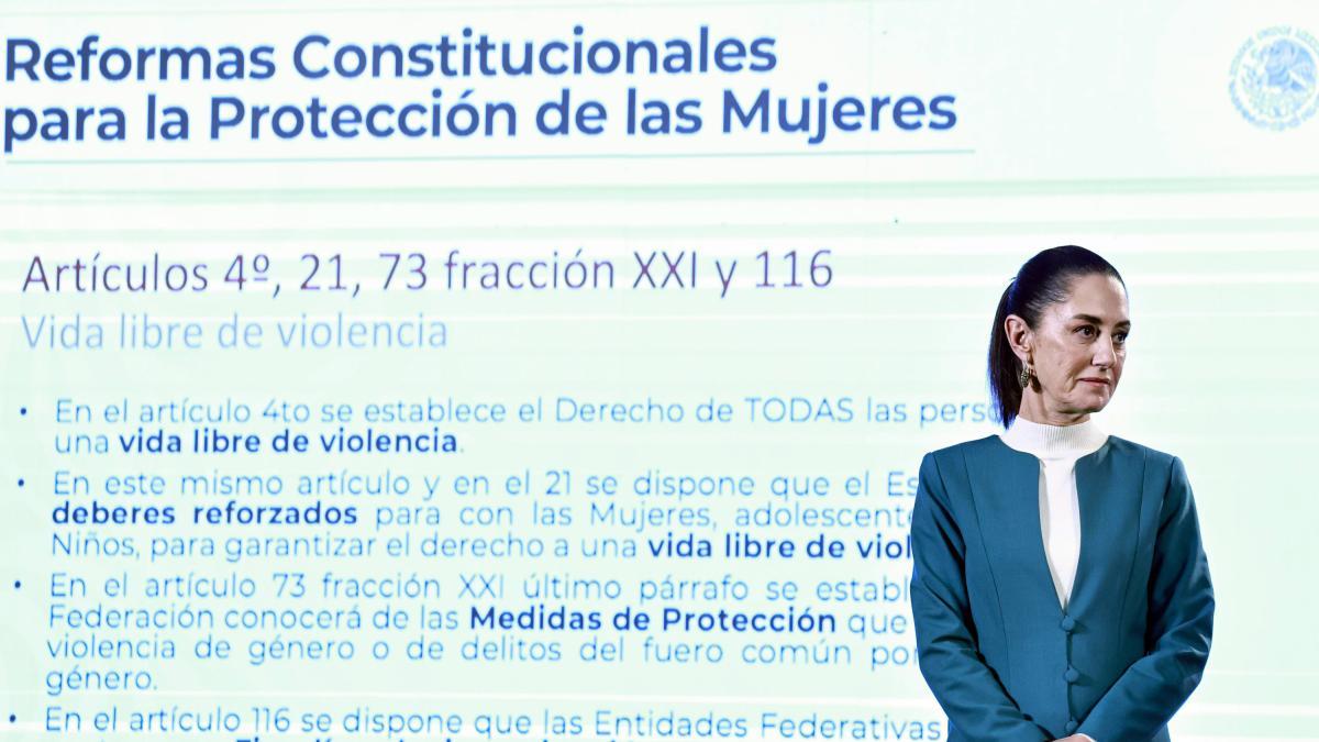 México: las claves de las reformas de igualdad de género, contra la brecha salarial y violencia que presentó la presidenta Claudia Sheinbaum