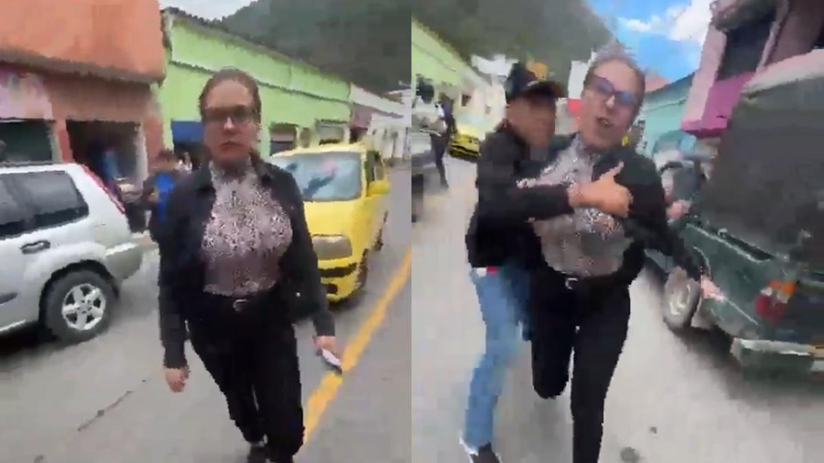 En video: Excomisaria de familia atacó a patadas a una de las víctimas de su millonaria estafa