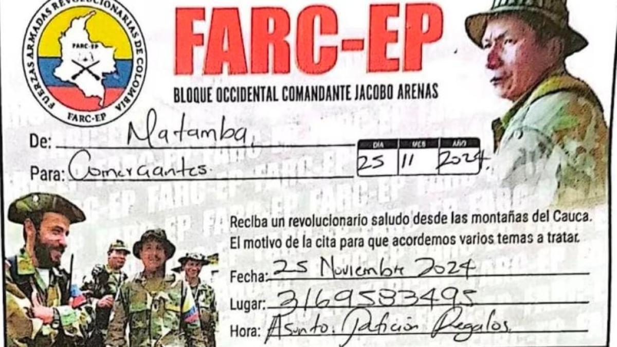 Polémica en Cauca: disidentes de las Farc convocan una reunión para planear la entrega de regalos de Navidad a los niños