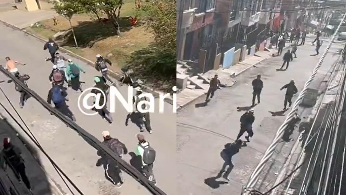 Video | Nueva pelea entre hinchas: reportan disturbios entre fanáticos de Deportivo Pasto y Atlético Nacional en plena calle