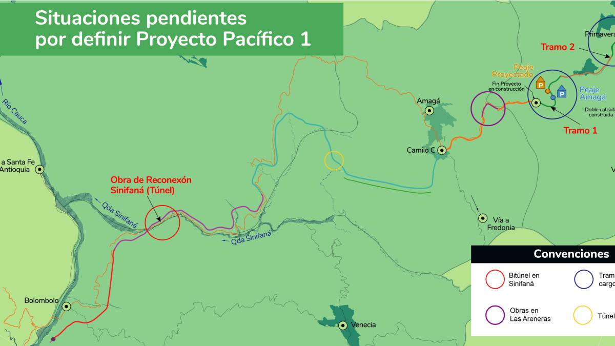 Los cuatro puntos críticos que se deben atender para finalizar la autopista 4G Pacífico 1 en Antioquia