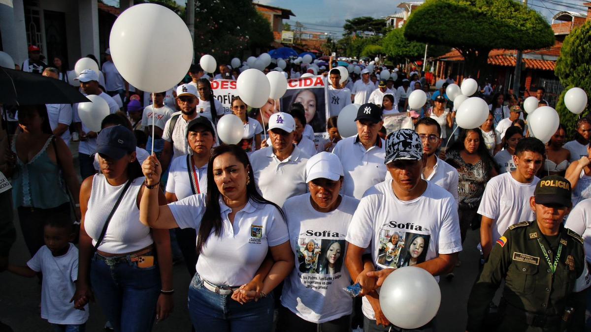 Candelaria marchó para pedir la liberación de Sofía Delgado, la niña desaparecida en el corregimiento de Villagorgona, Valle del Cauca 