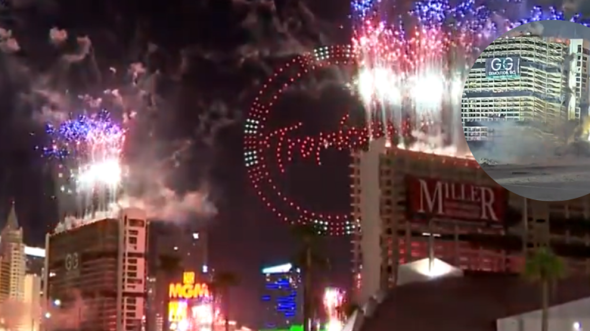 Video: Así fue la espectacular despedida e implosión del emblemático hotel Tropicana en Las Vegas