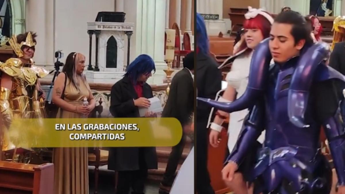 Un matrimonio es realizado con disfraces de Caballeros del Zodiaco en México, Arzobispo se pronuncia al respecto
