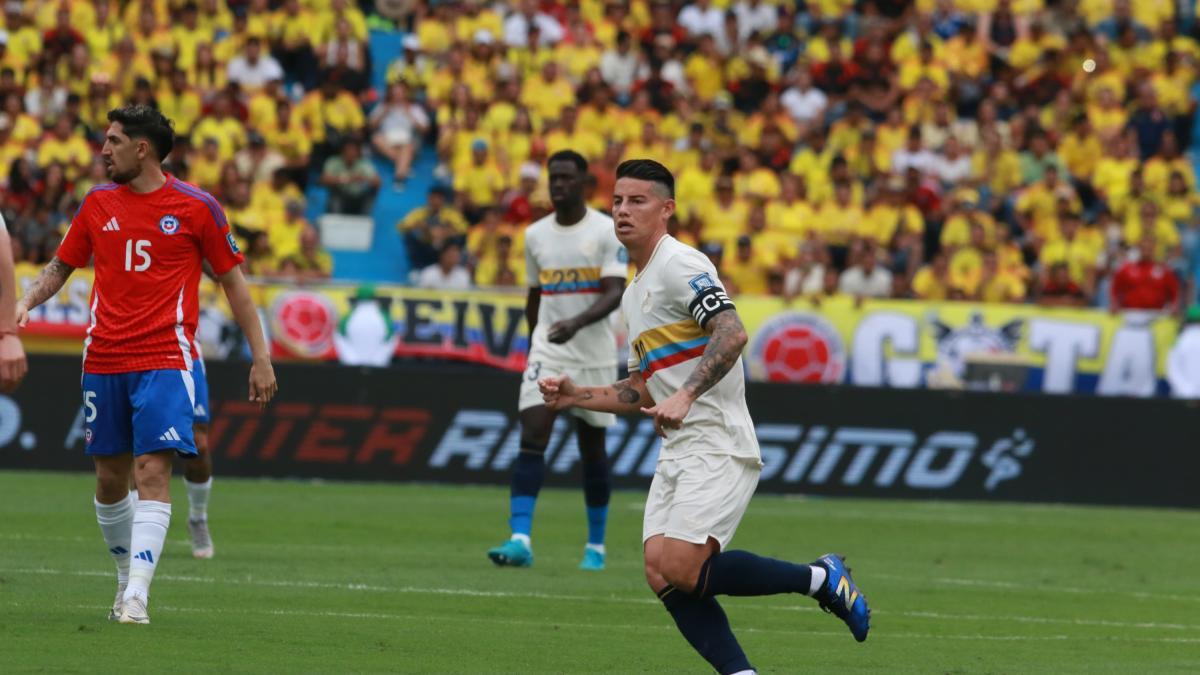 James Rodríguez, otra vez figura siendo el director de orquesta de la Selección Colombia en el triunfo contra Chile: las calificaciones