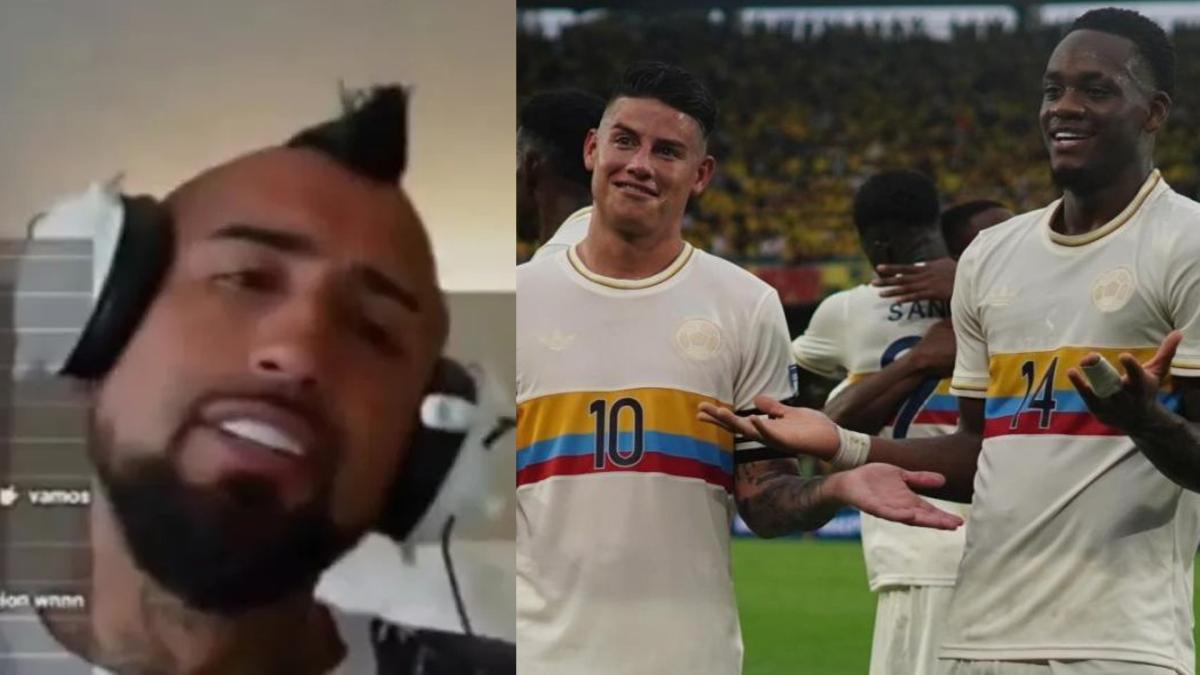 Arturo Vidal, de la furia con Chile a los elogios con James Rodríguez tras la victoria de la Selección Colombia: 'Una máquina'