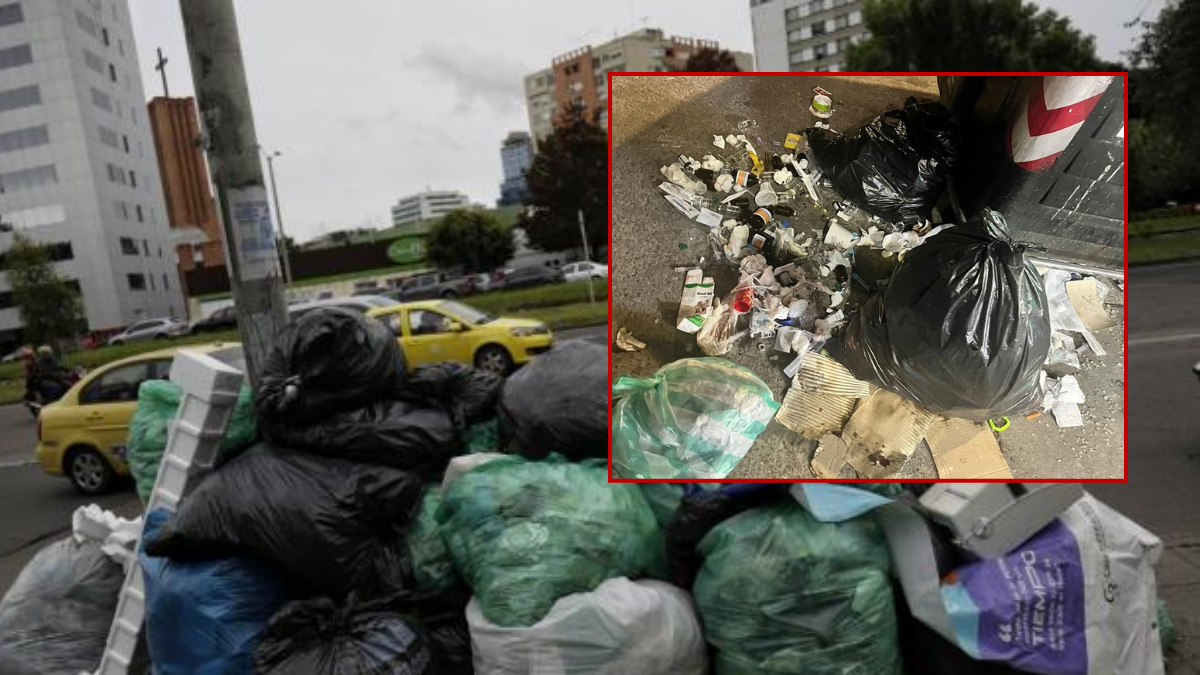 Bogotá: cuchillas, jeringas y agujas estarían quedando expuestas en andenes de la ciudad por mal manejo en su recolección 