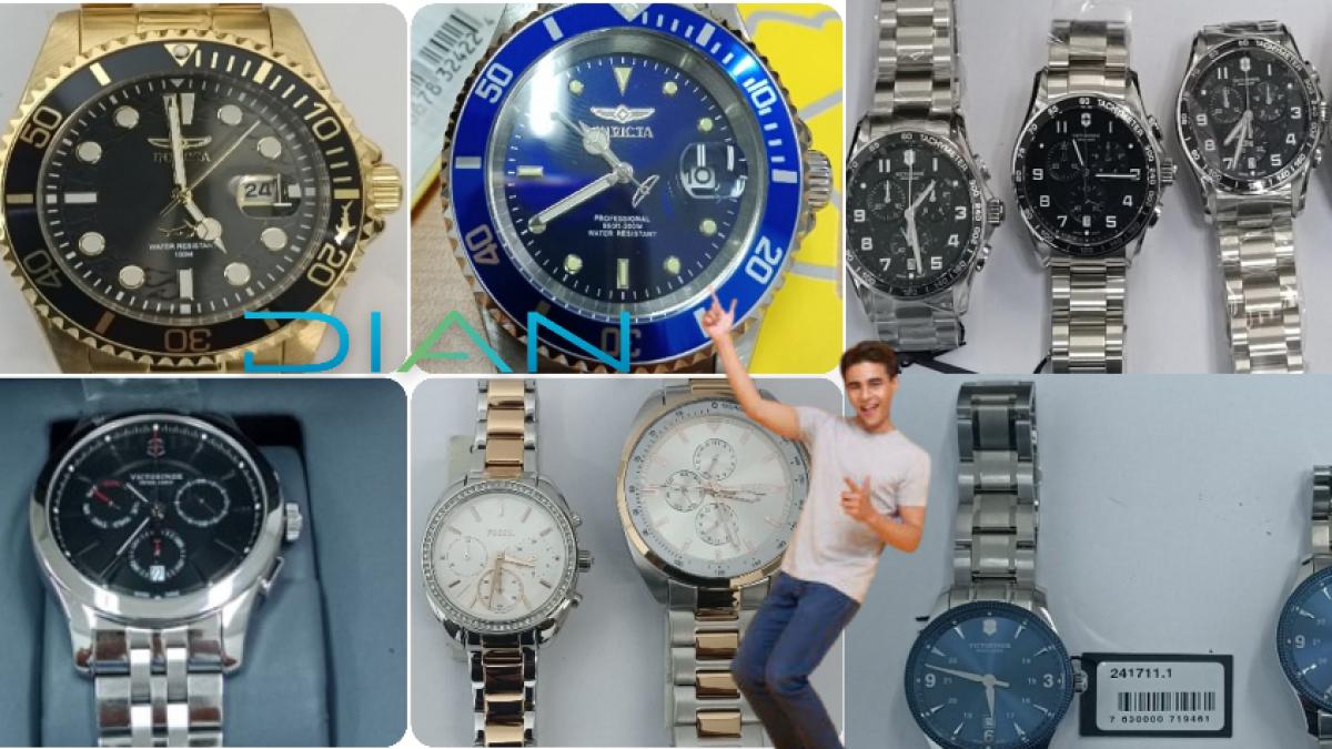 Dian subasta relojes Fossil, Victorinox e Invicta desde $ 700 mil; catálogo completo y cómo participar