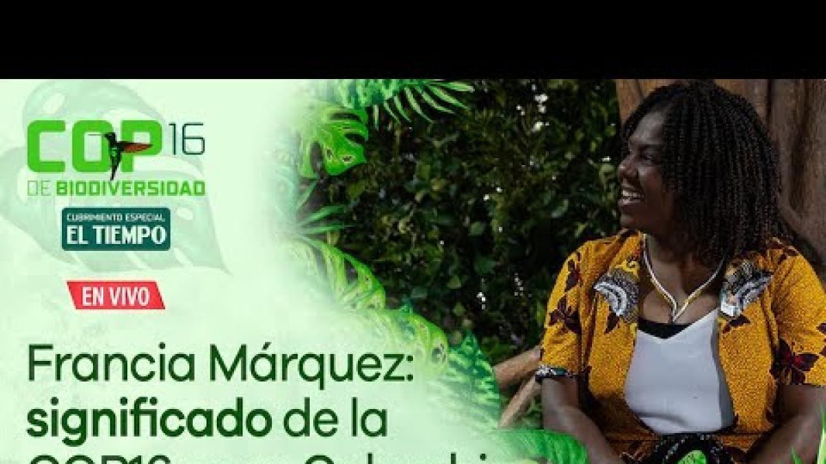 'Que este evento histórico se esté haciendo aquí es un homenaje a la memoria de los líderes ambientales asesinados': Francia Márquez sobre la COP16