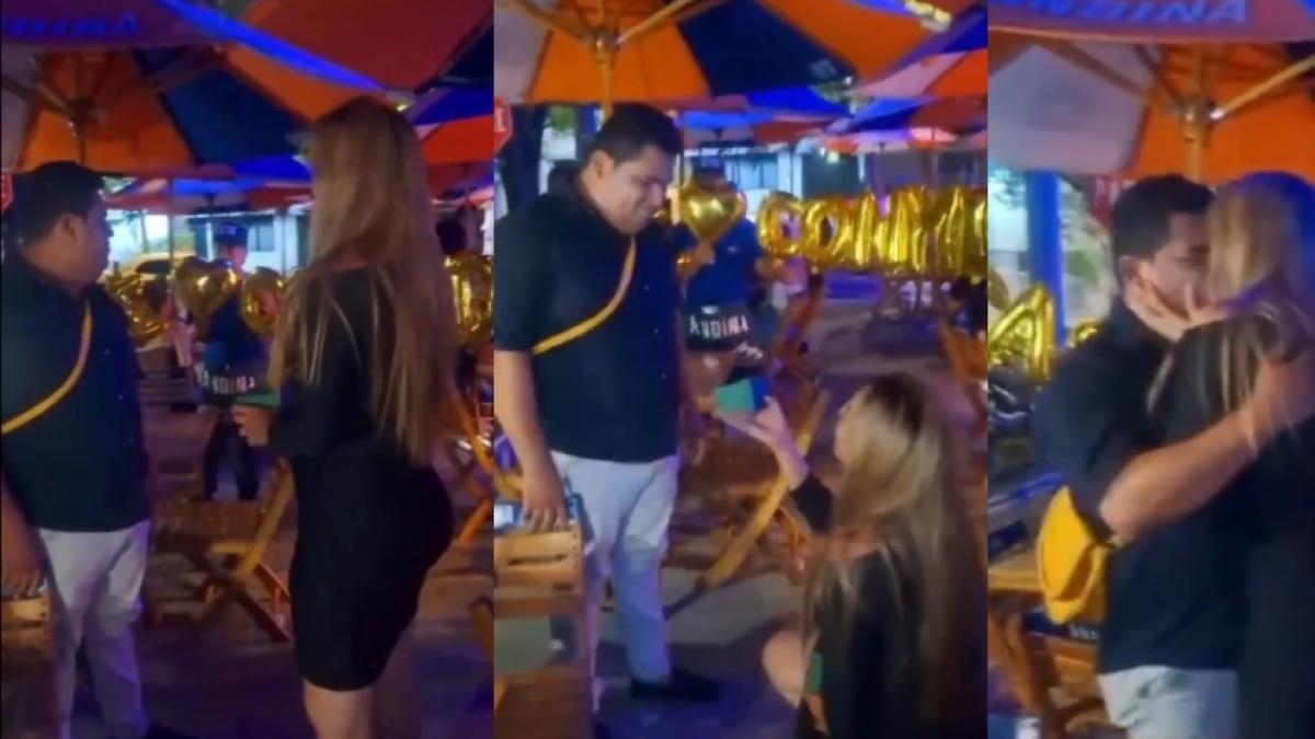 Mujer sorprendió a su novio al pedirle matrimonio de forma muy inusual: este es el romántico momento