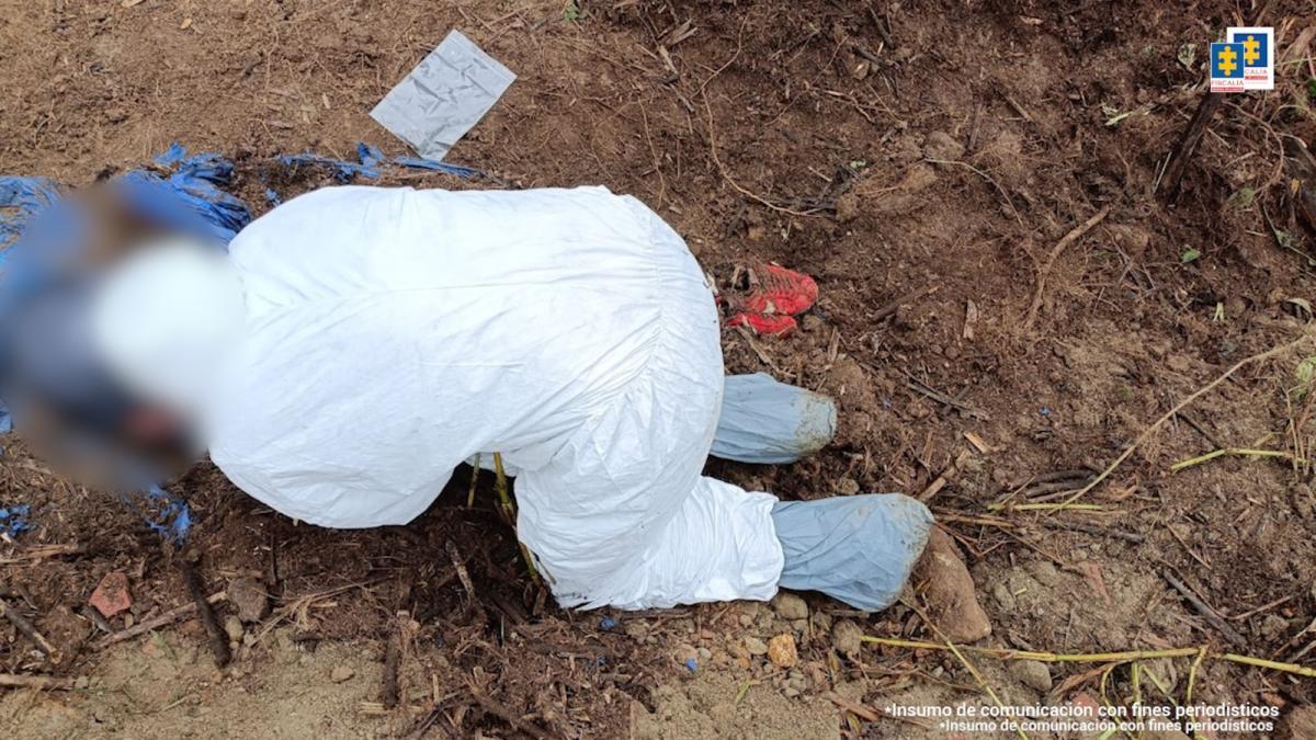 Hallan el cuerpo de una mujer que estuvo enterrado casi un año en zona boscosa de Medellín, el asesino es su pareja 