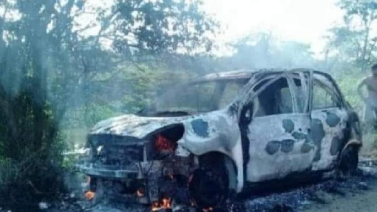 Última hora: En zona rural de Montería fueron hallados cuatro cuerpos incinerados dentro de un vehículo