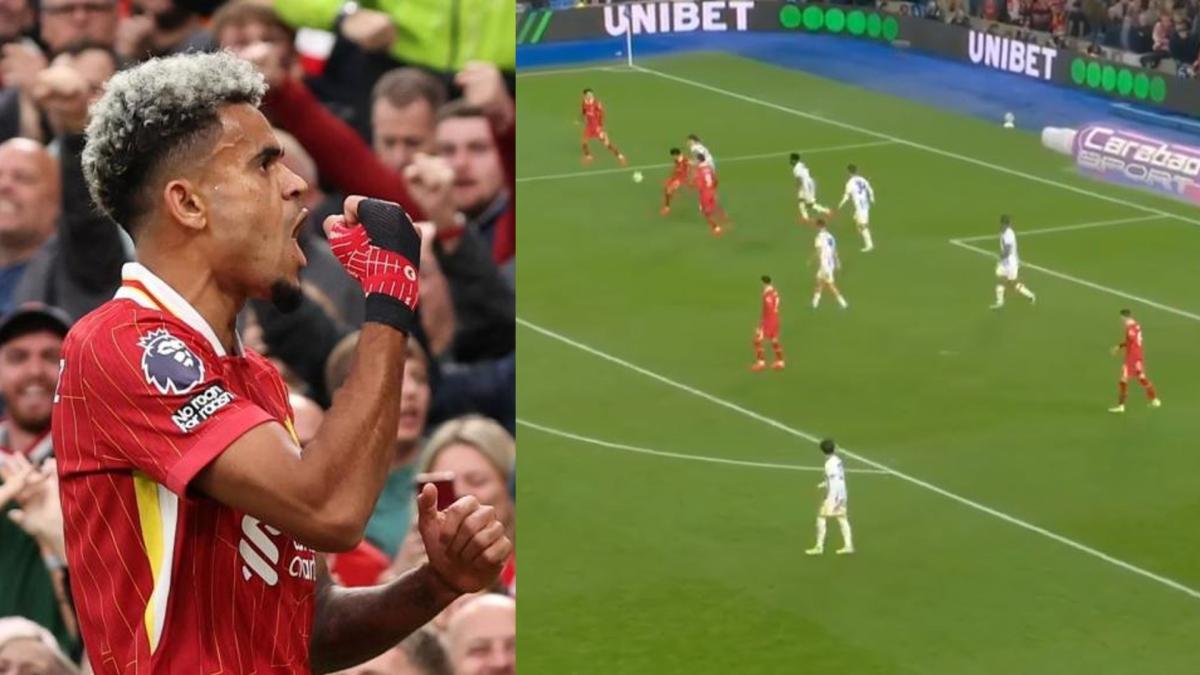 Video | Luis Díaz volvió a probar las mieles del gol tras periodo de sequía: metió cuerpo, peleó y marcó golazo con Liverpool