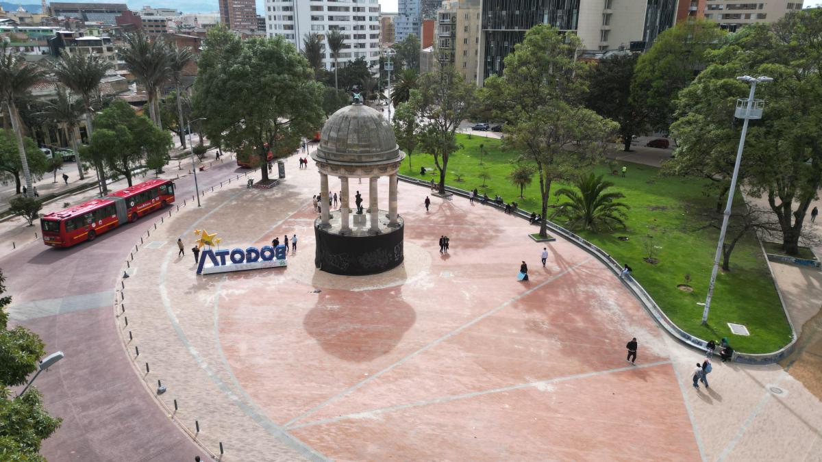 Así quedó renovado en parque de Los Periodistas en el centro de Bogotá 