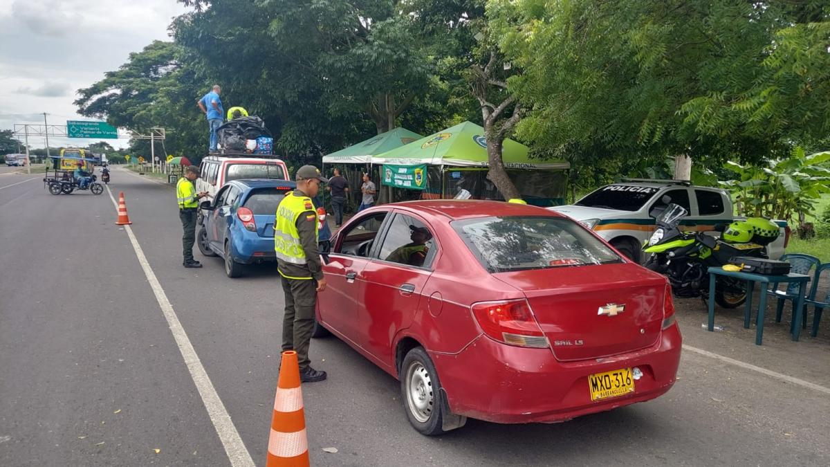 Movilidad en Atlántico: despliegan operación en siete áreas de prevención durante el puente festivo