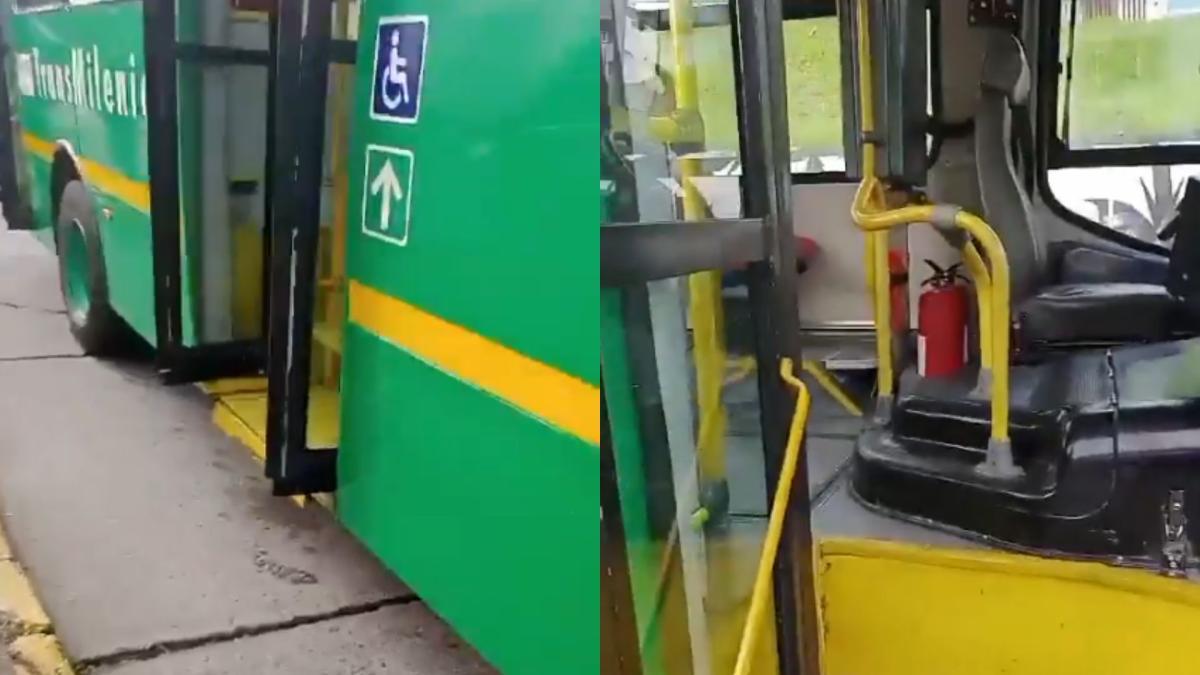 Video| Conductor de TransMilenio abandonó bus en pleno trayecto en Bogotá: la empresa se pronunció 