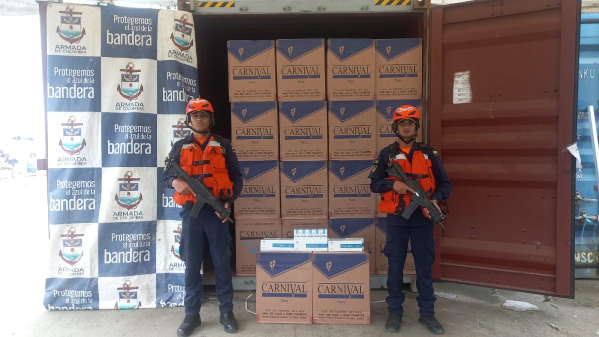 Incautan más de 10 millones de cigarrillos de contrabando en un contenedor en Buenaventura