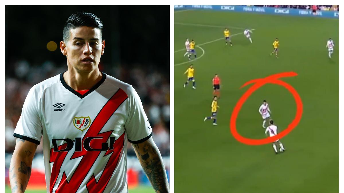 ¿A James Rodríguez lo ignoran sus compañeros de Rayo Vallecano? Revelador video muestra cómo le niegan la pelota