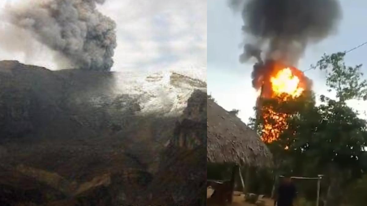 Estas son las fotos de las erupciones volcánicas más fuertes de los últimos años en Colombia