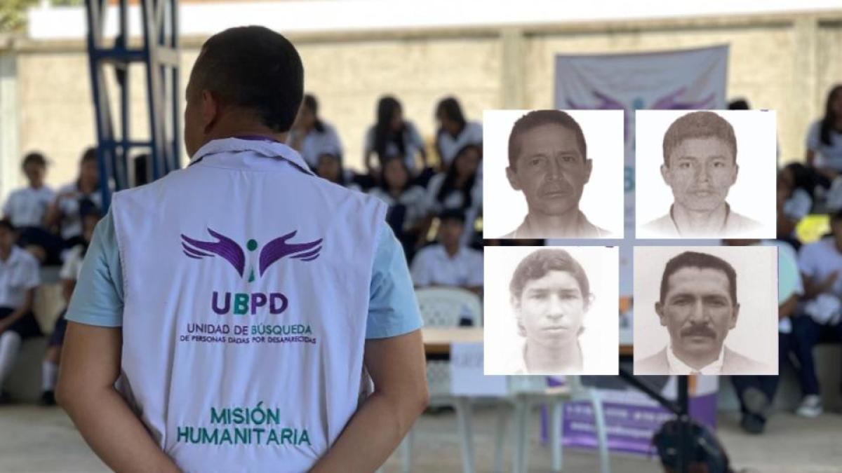 Buscan a los familiares de cuatro antioqueños desaparecidos en el marco del conflicto