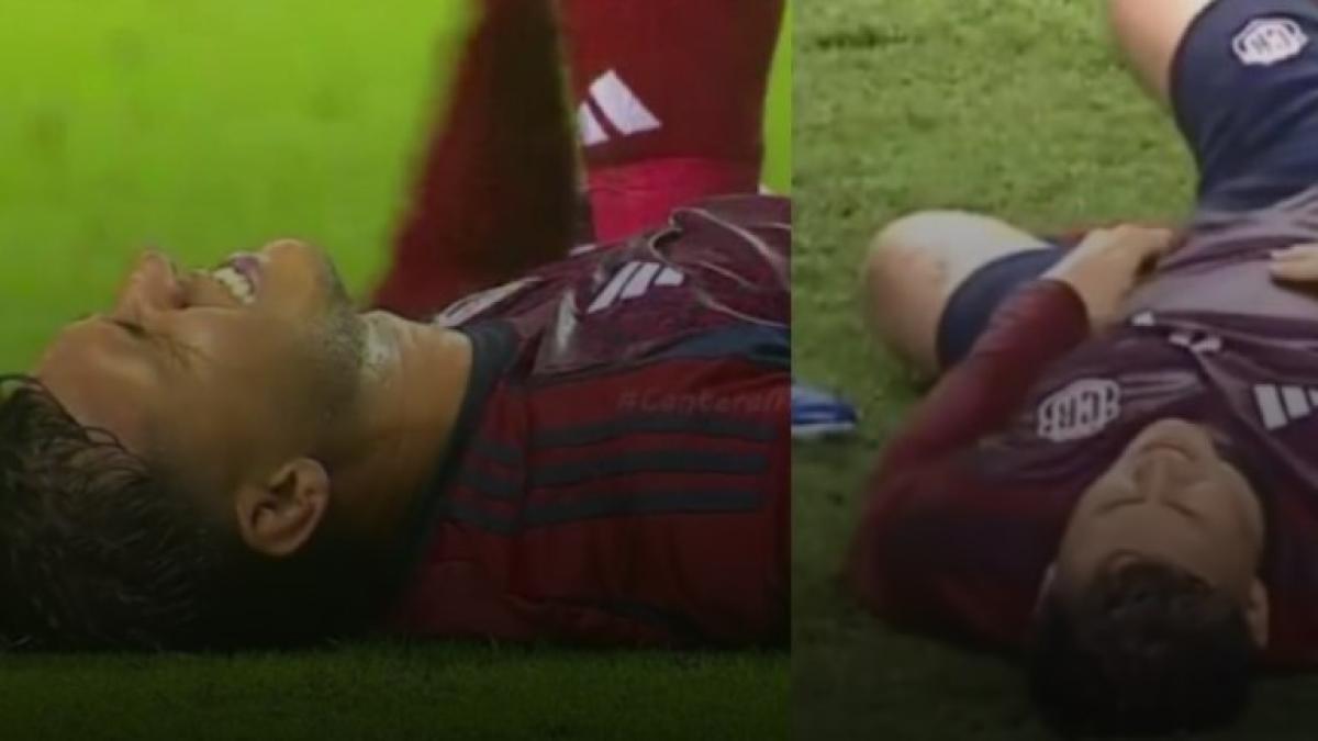 Video | Juan Pablo Vargas sale lesionado del partido Costa Rica vs. Panamá y se encienden las alarmas en Millonarios