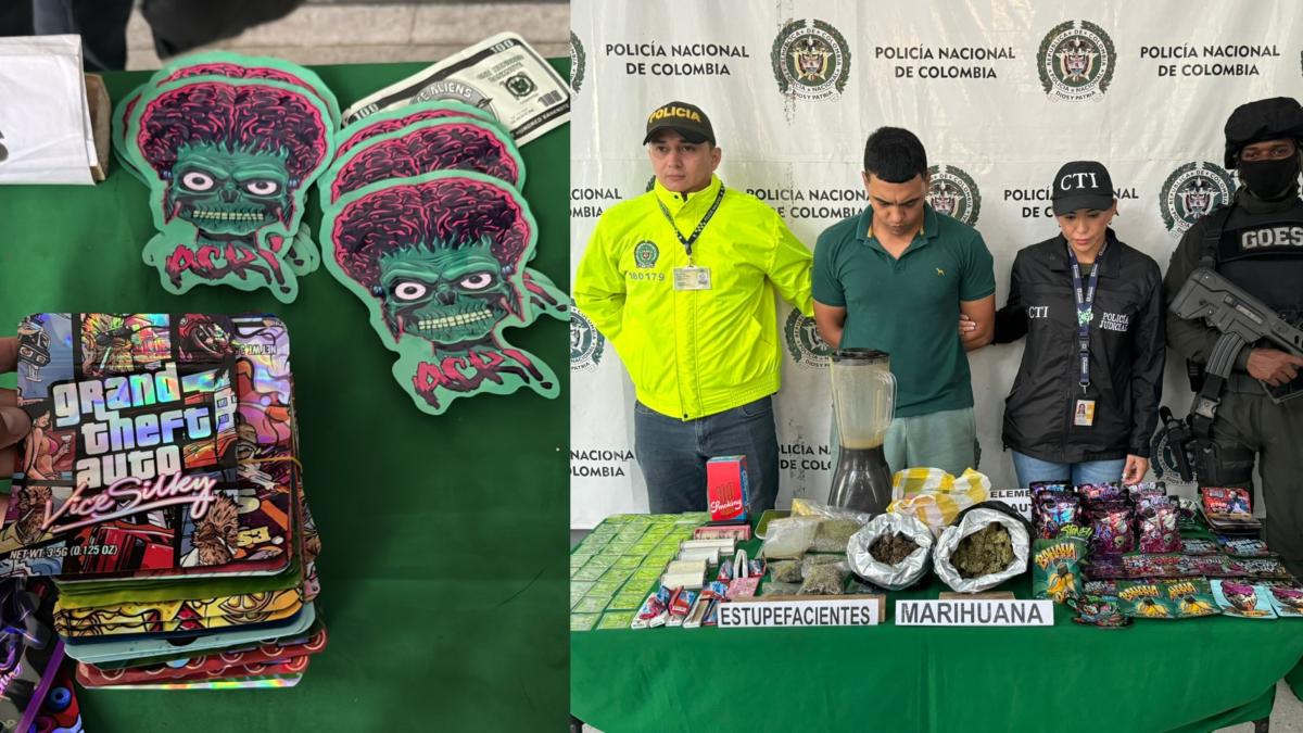 Capturan a presunto miembro de banda que distribuía marihuana en colegios de Barranquilla: decoraban la sustancia para atraer a menores