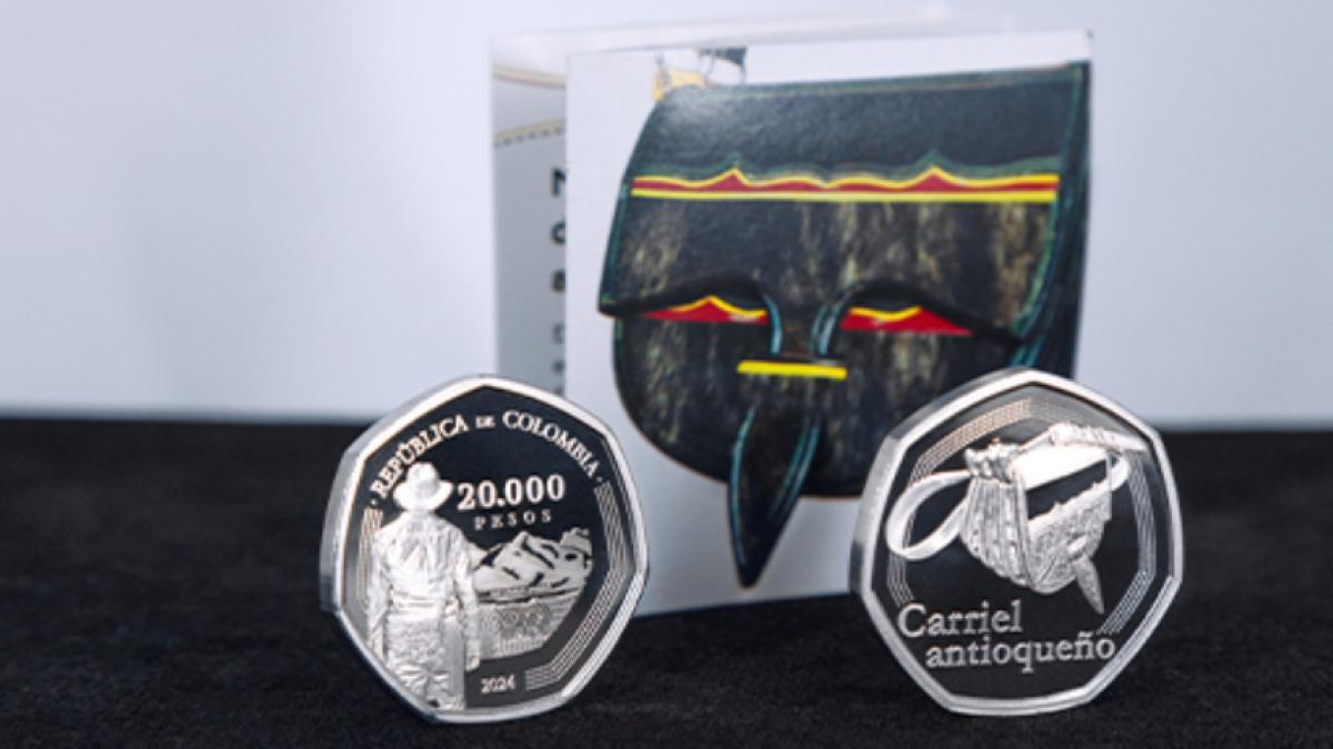 Nueva moneda conmemorativa de $ 20.000 con el carriel antioqueño; así puede comprar esta pieza especial del Banco de la República