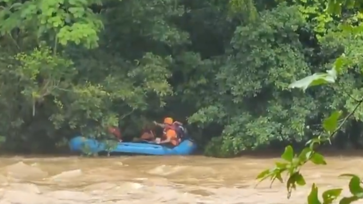Joven estuvo cerca de 18 horas atrapado en el río Sumapaz ubicado en Melgar: quedó en medio de una creciente