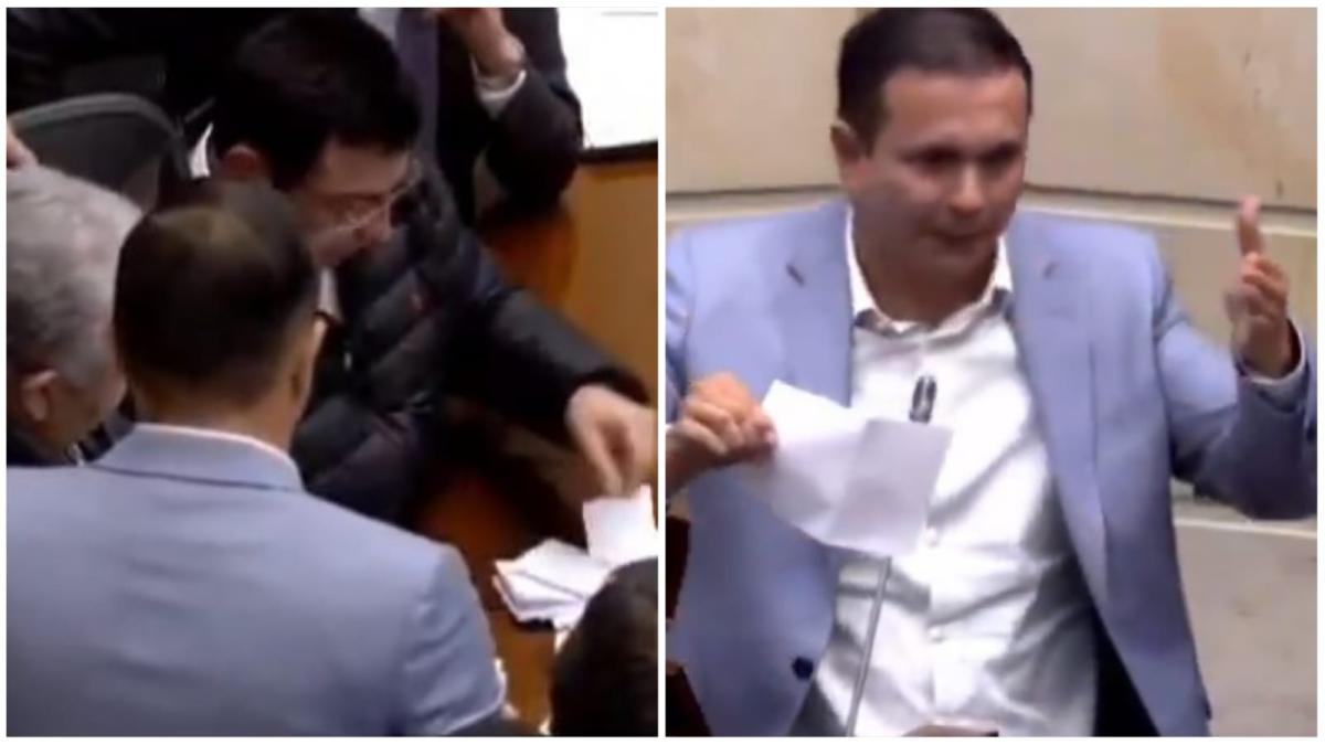 Este es el video del momento exacto cuando senadores se dan cuenta de 'voto de más' en la elección de magistrado de Corte Constitucional