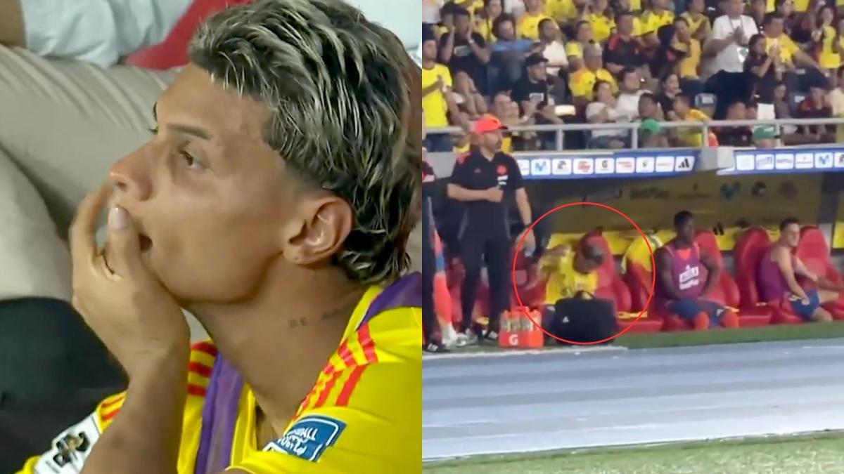 Revelan video de Richard Ríos cuando 'estalló' tras ser reemplazado por Juan Fernando Quintero en el partido Colombia vs. Ecuador