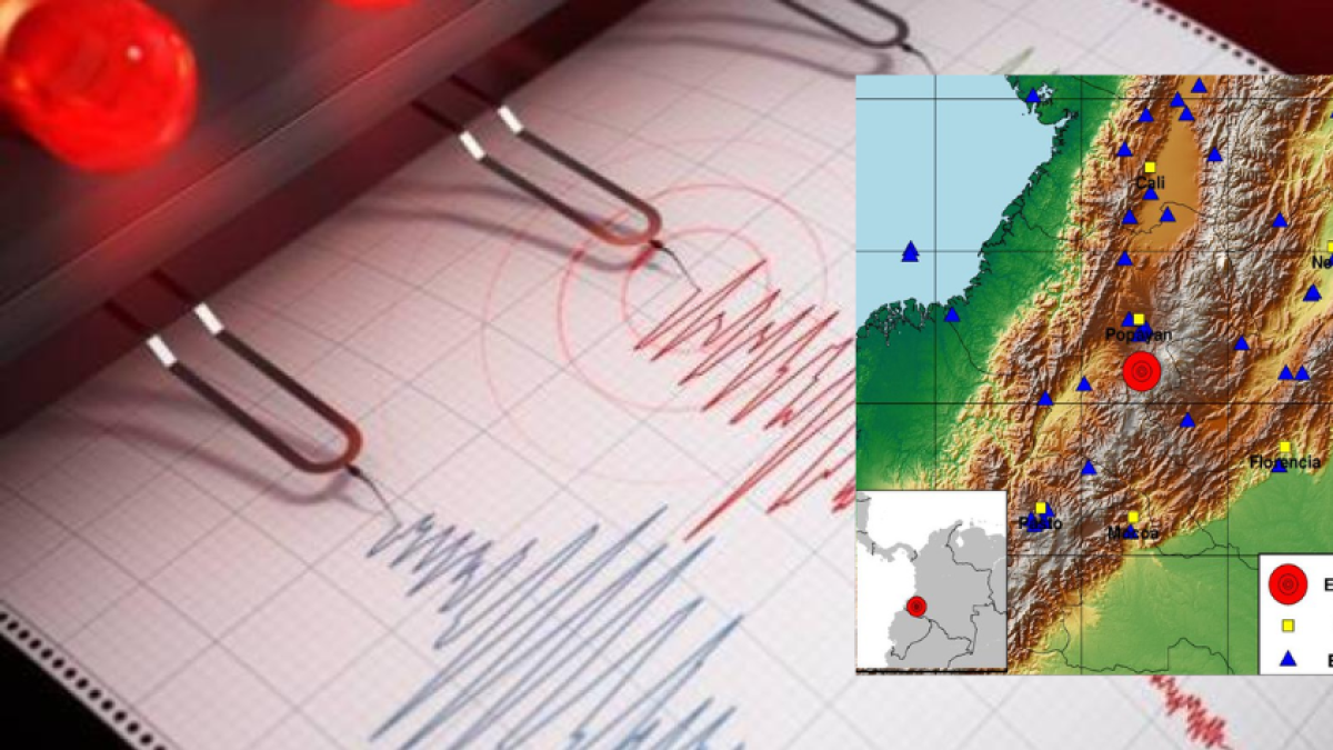 Temblor en Colombia este sábado 23 de noviembre, en el área de influencia del volcán Sotará: vea la magnitud