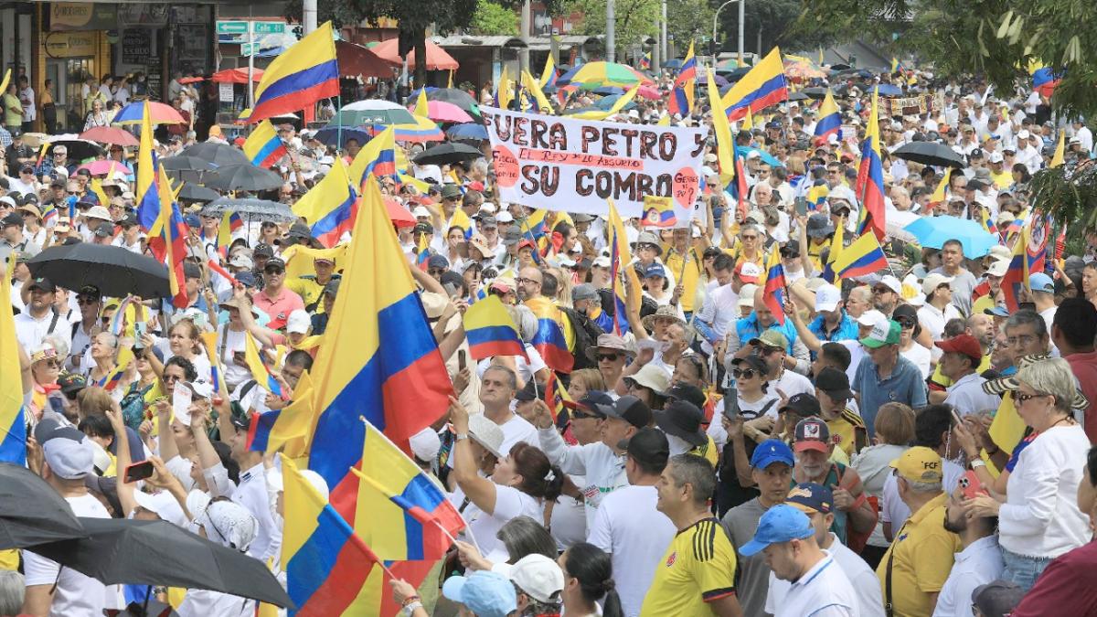 Así culminaron las marchas en contra del Gobierno Gustavo Petro en Colombia