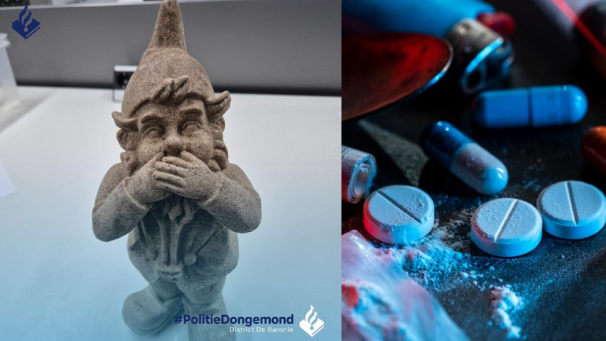 Encuentran estatua de gnomo hecha de éxtasis en operativo policial en Holanda; pesaba dos kilos