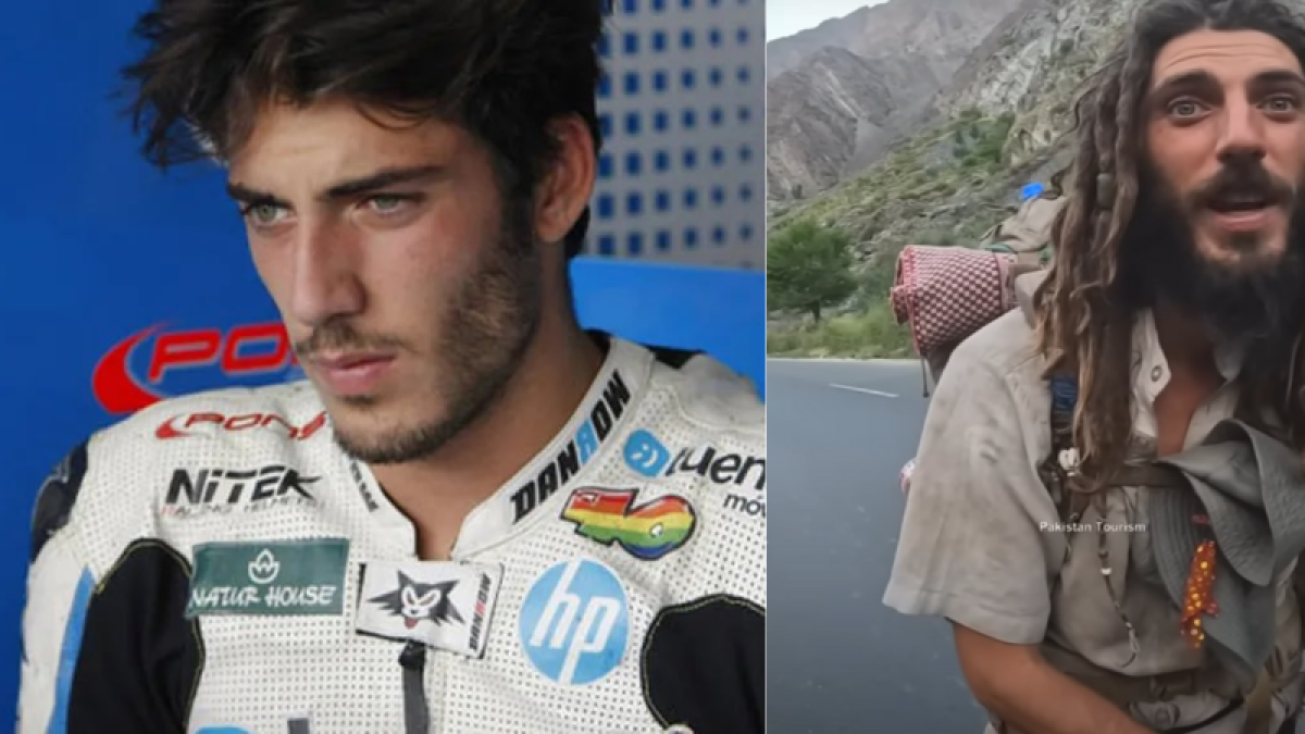 La historia del español que fue modelo, compitió en Moto2 y ahora recorre el mundo descalzo en busca de la unión con Dios