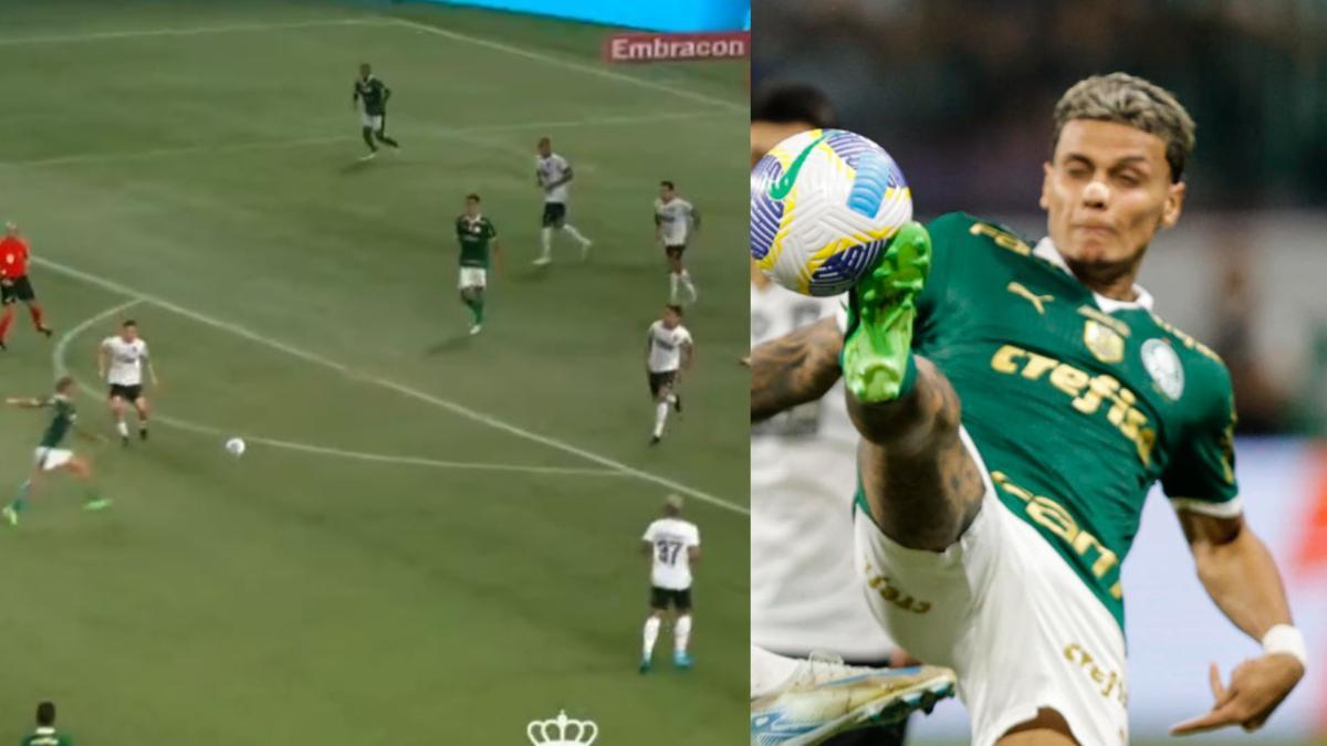 Video | Richard Ríos le sacó provecho a su prodigiosa pegada y anotó tremendo golazo: el tanto no lo salvó de las críticas en Palmeiras