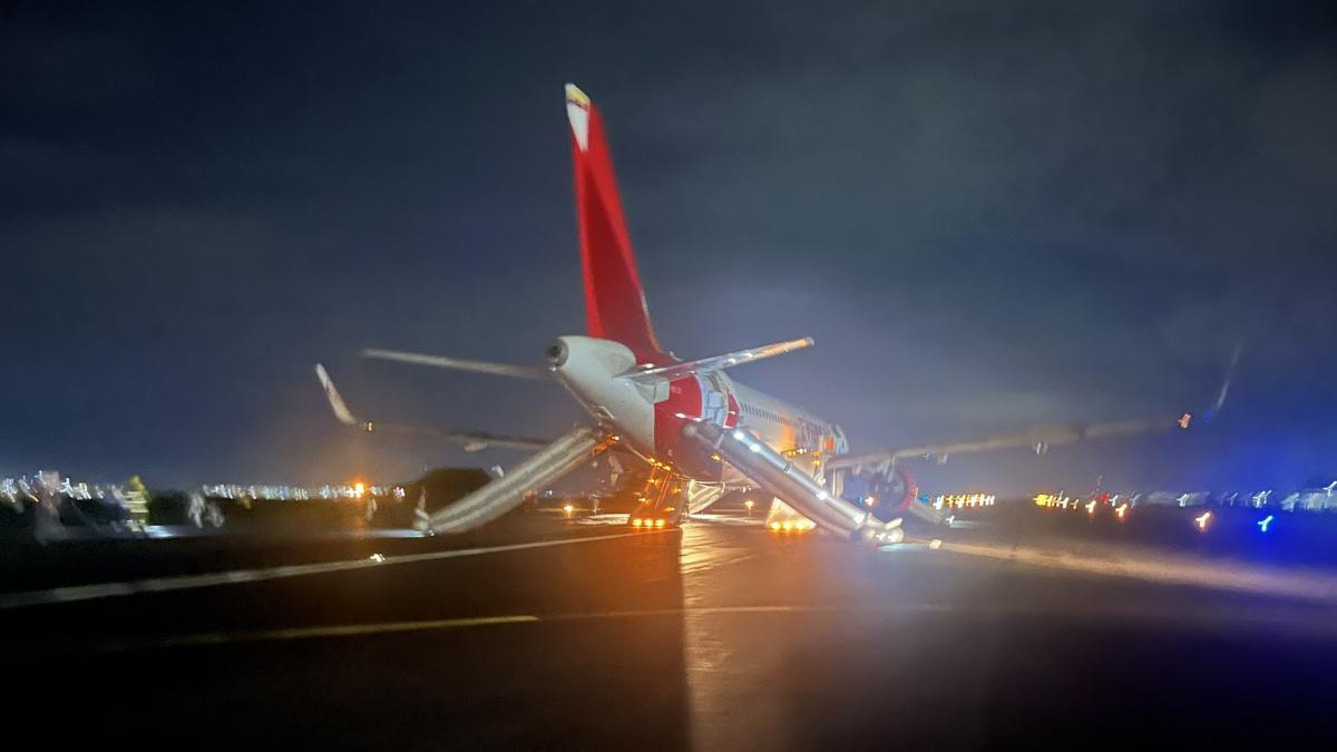 Evacúan avión de Avianca que intentó despegar del aeropuerto Matecaña de Pereira: pasajeros debieron salir por toboganes