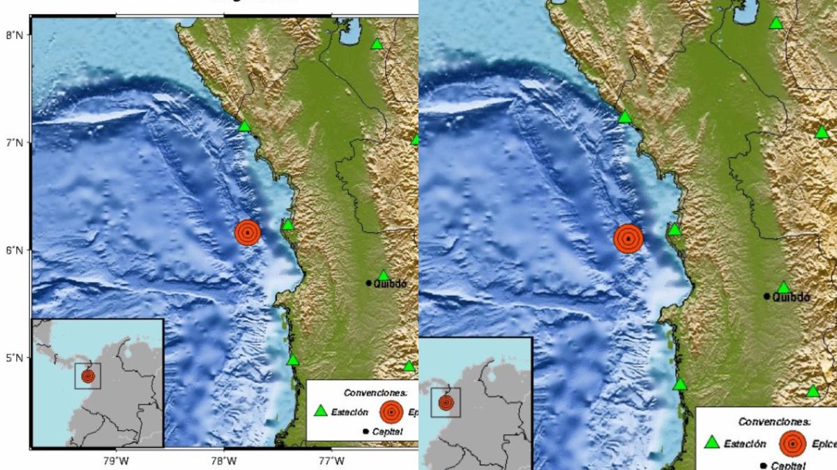 Seguidilla de temblores en Colombia: el Servicio Geológico Colombiano reportó dos sismos en el Océano Pacífico en menos de una hora