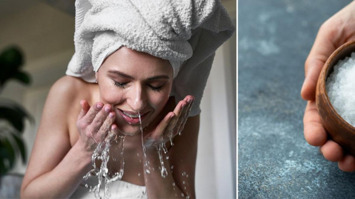 Beneficios de lavarse la cara con sal por la mañana y cómo hacerlo correctamente