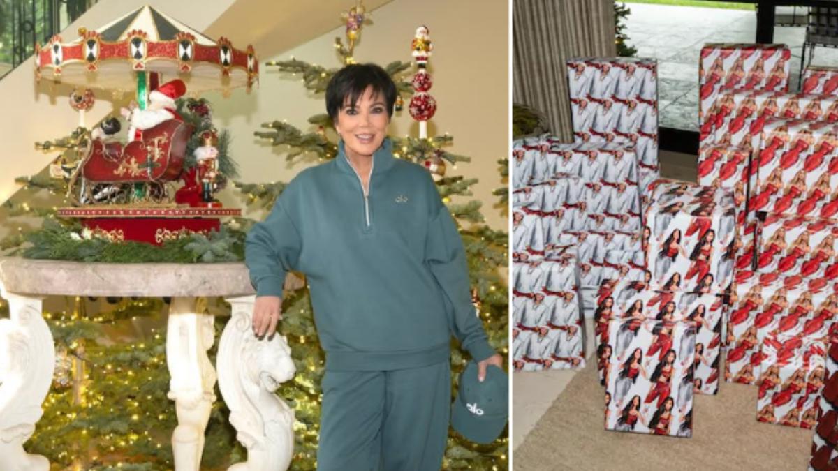 La sorpresa navideña de Kris Jenner para sus hijas: papeles de regalo personalizados
