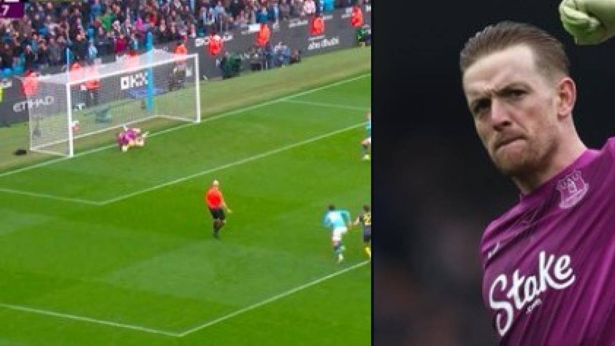 Video | Jordan Pickford, una bestia: primer arquero que le tapa penalti en la Premier a Haaland