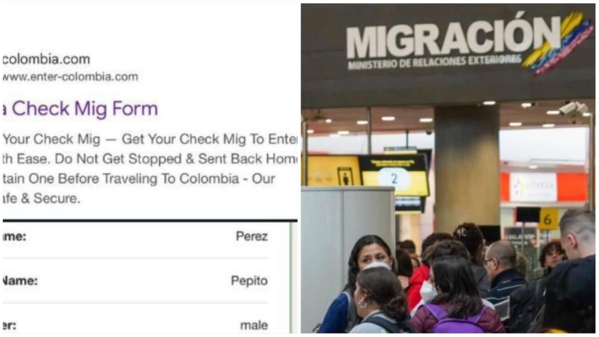 Pilas con este link falso para hacer el CheckMig; Migración Colombia ha ...