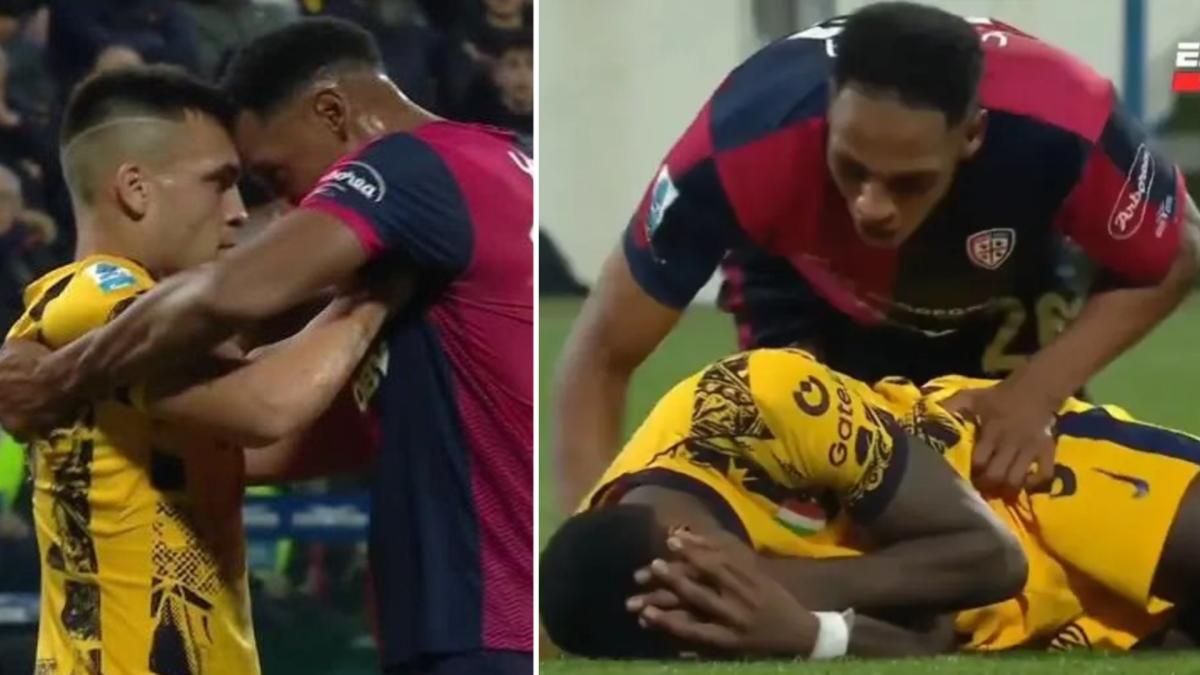 Video | Yerry Mina, de pelea en Italia: se encaró con Lautaro y habría pellizcado a un rival