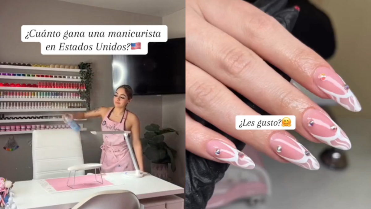 Latina que trabaja como manicurista detalló cuánto dinero gana en un día