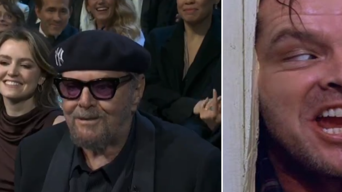 Jack Nicholson, protagonista de 'El resplandor', reapareció en público y luce irreconocible